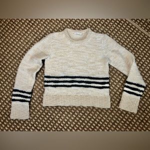 A.L.C. Women’s Medium Beige and Black Wool Sweater